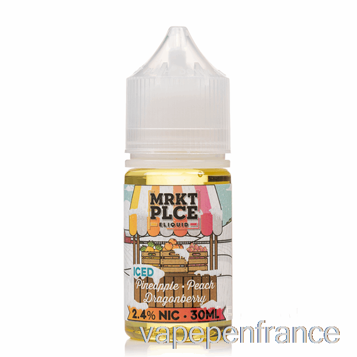 Glace Ananas Pêche Dragonberry - Sels Mrkt - 30 Ml 24 Mg Stylo Vape